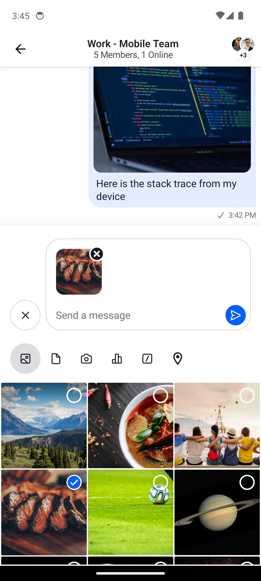 Default AttachmentsPicker component