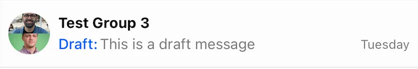 Draft Message Preview on Channel list