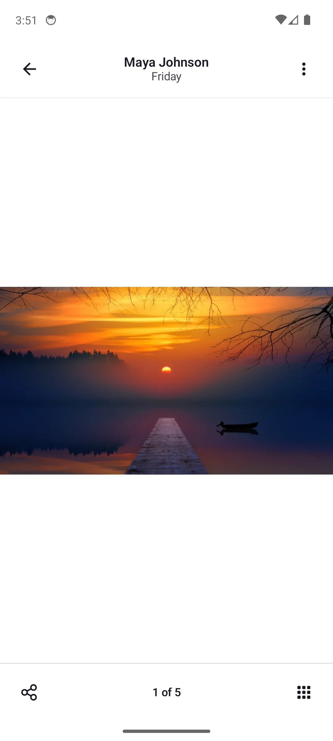 Default Image and Video Attachment Gallery Light Mode