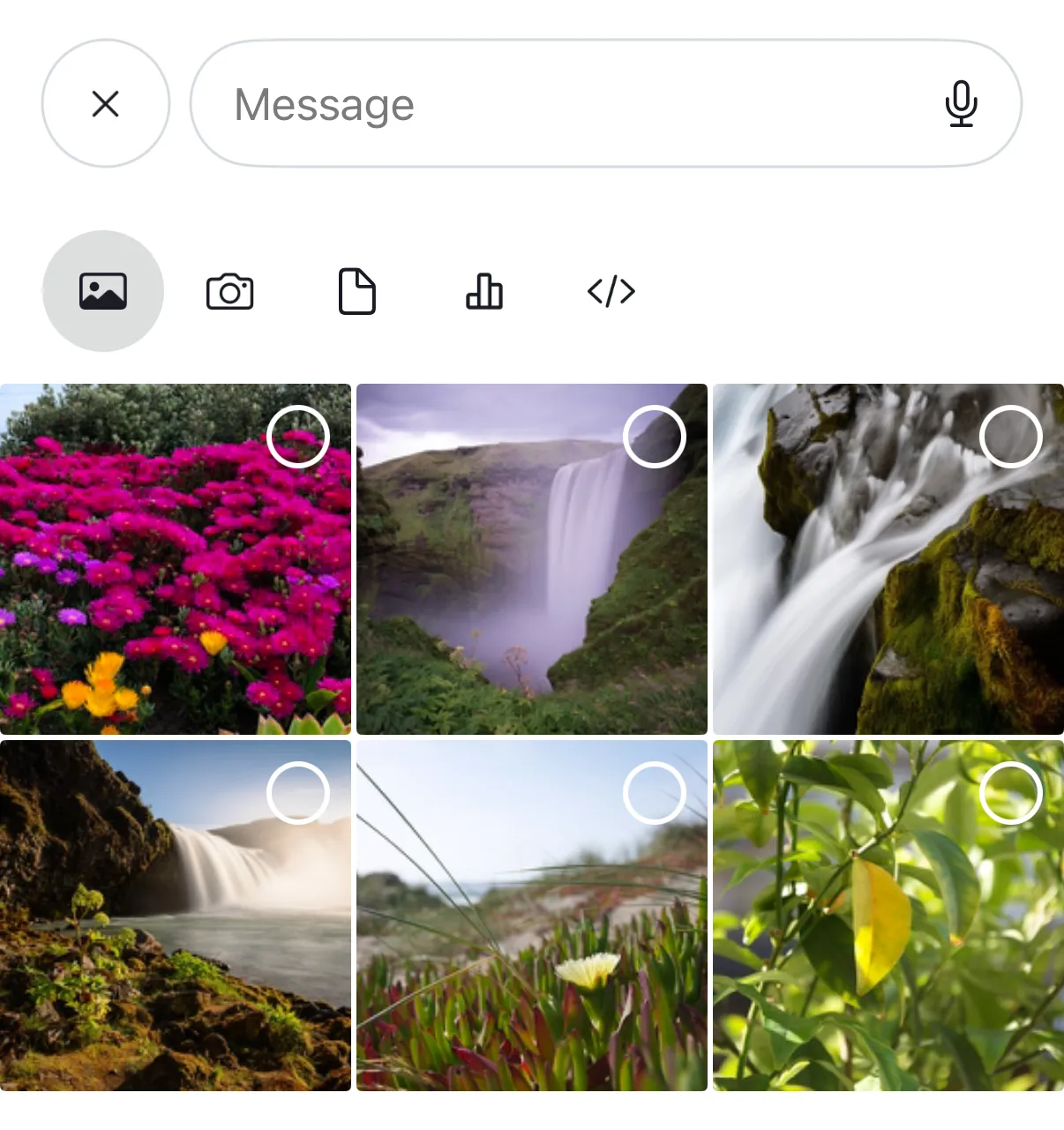 Screenshot showing polls icon in the composer