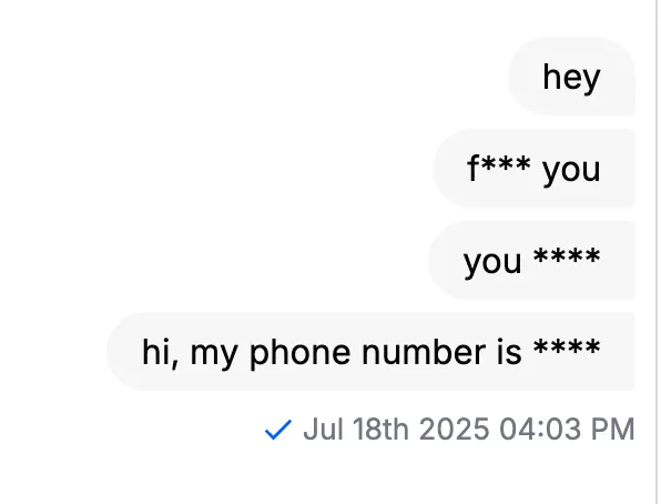Masked Phone Number