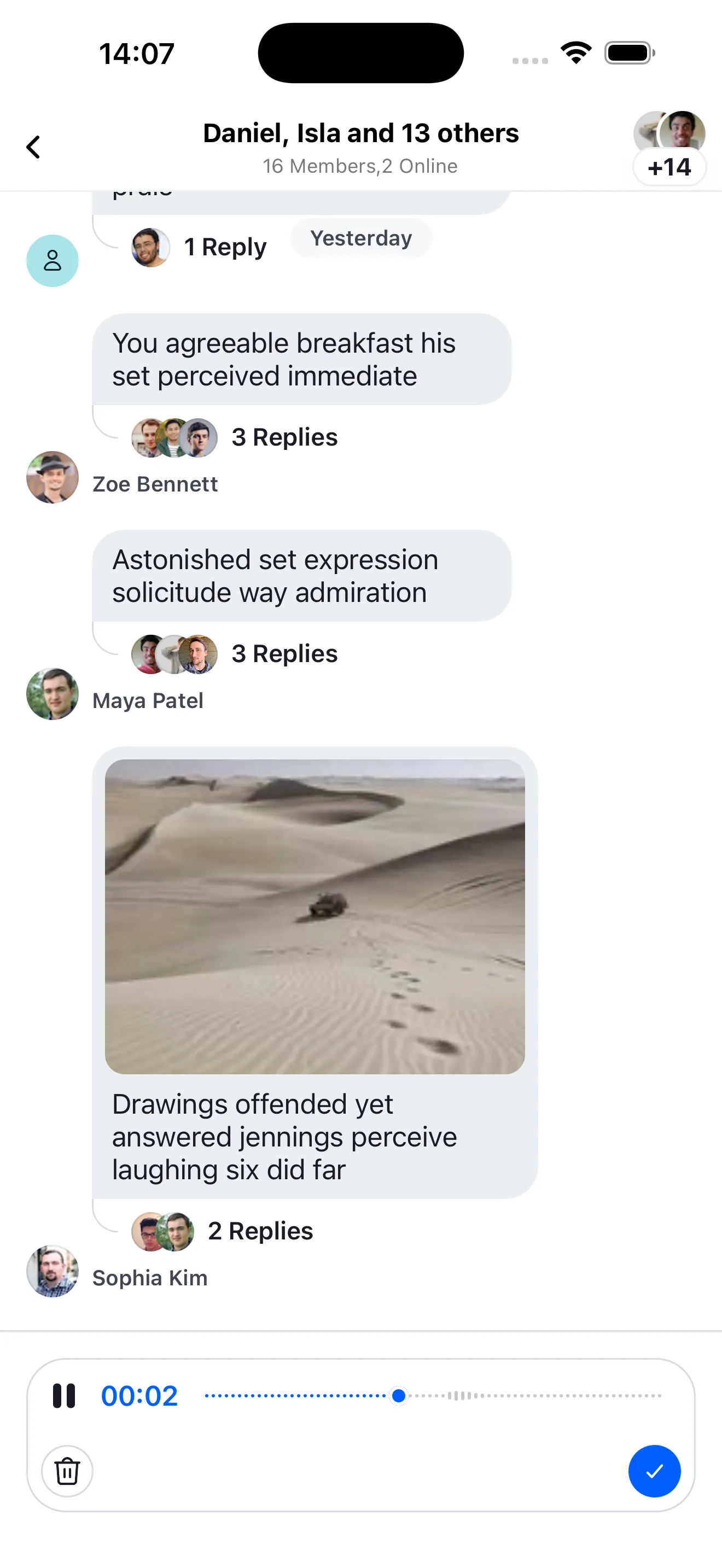 Audio Recording Preview