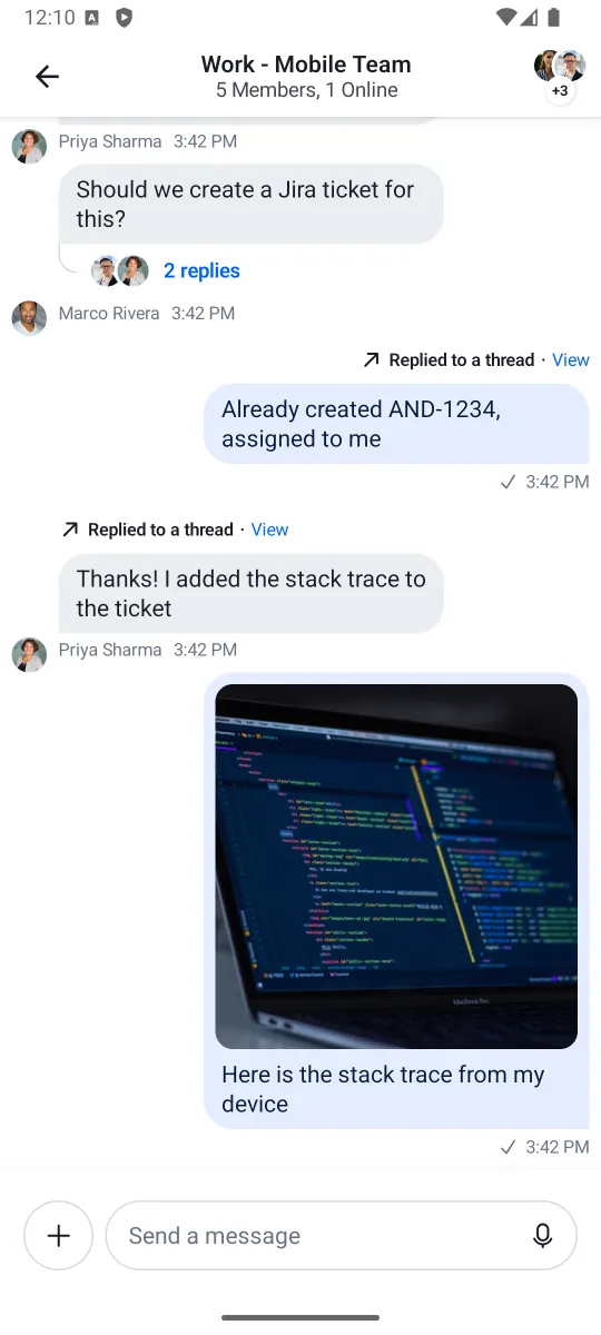 Default ChannelScreen component