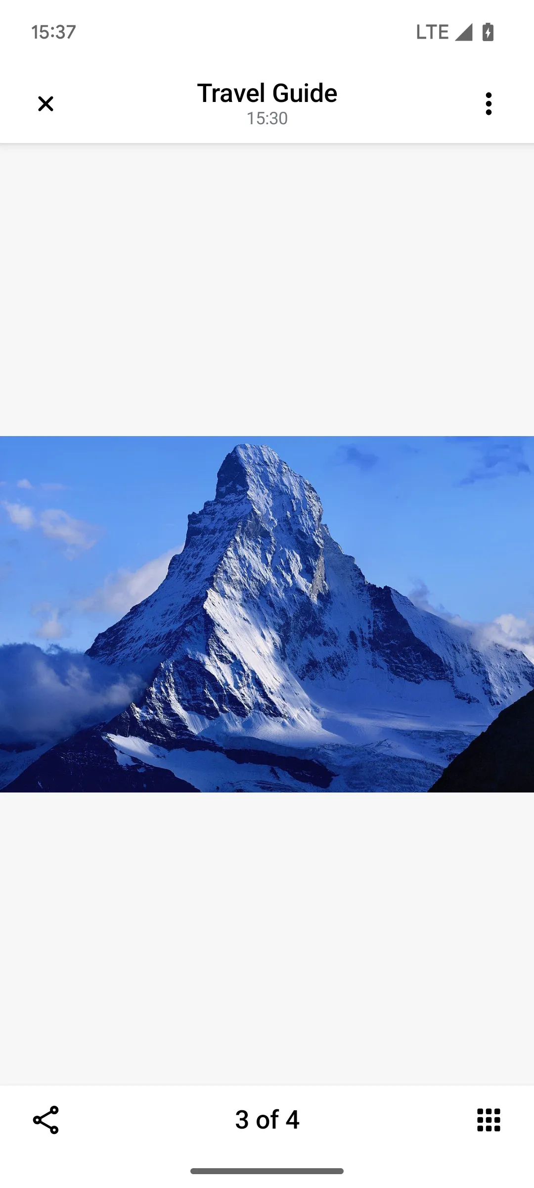 Default Image and Video Attachment Gallery Light Mode