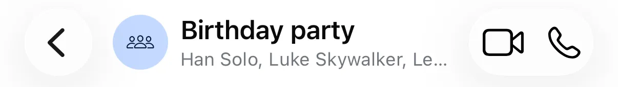 Screenshot of the channel header.