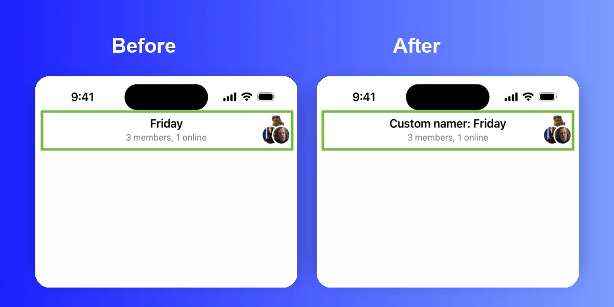 Depiction of the channel header namer comparison.