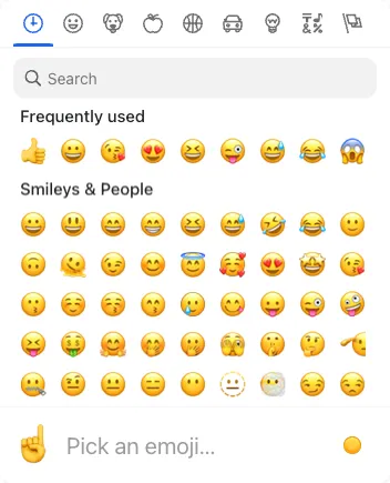 Default Emoji Picker