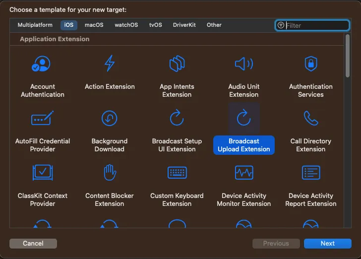 Screen sharing dashboard