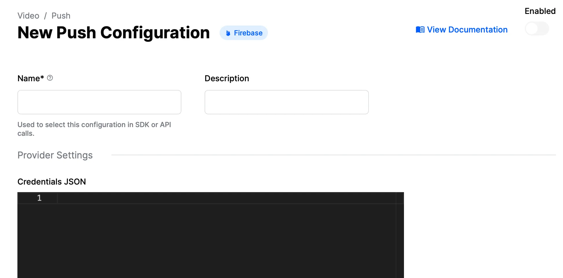 Firebase Configuration