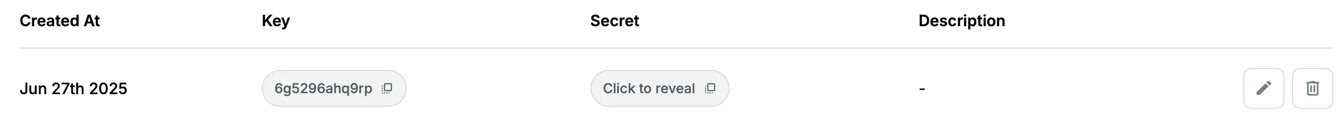Copy API Key