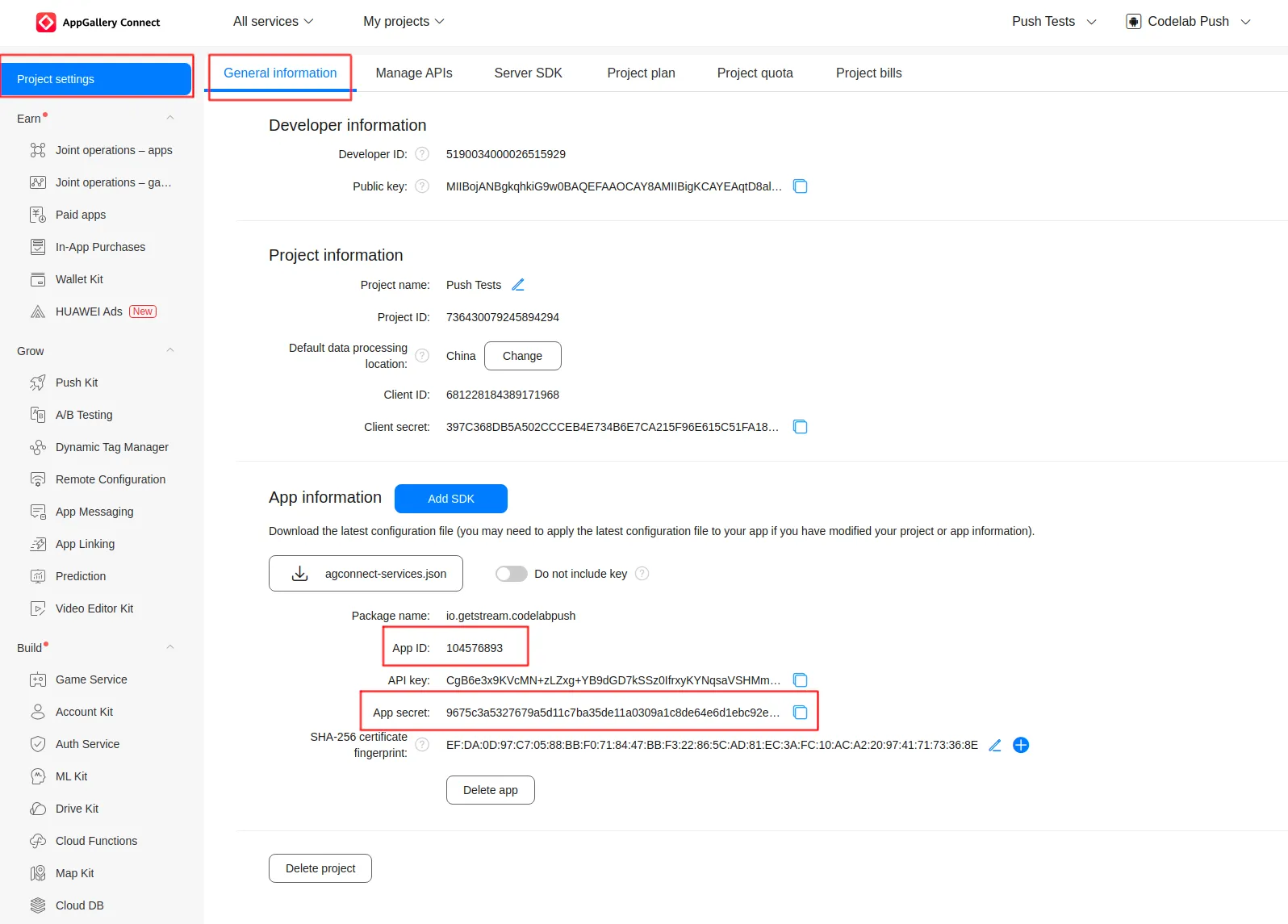 Locating your Huawei credentials