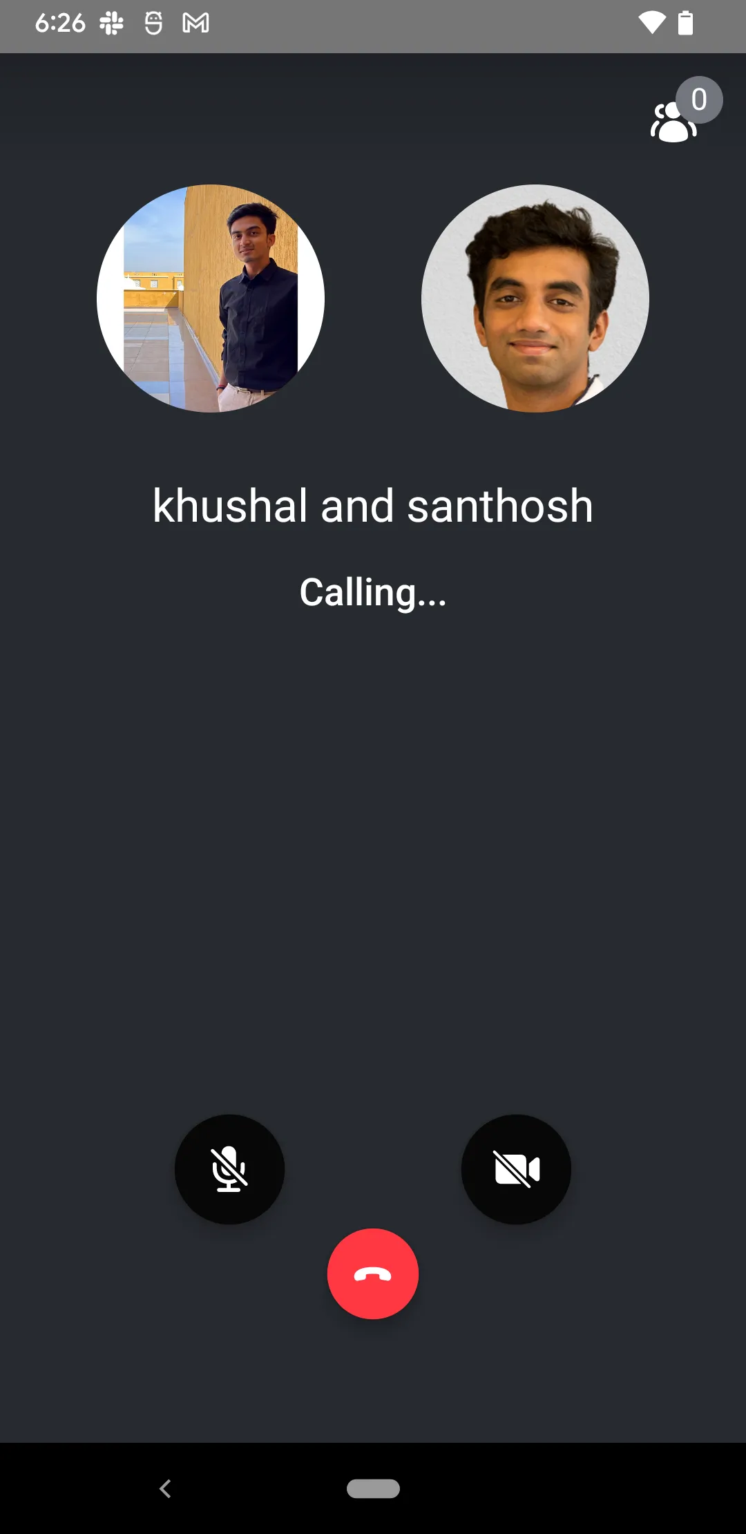 Outgoing Call View Camera Disabled