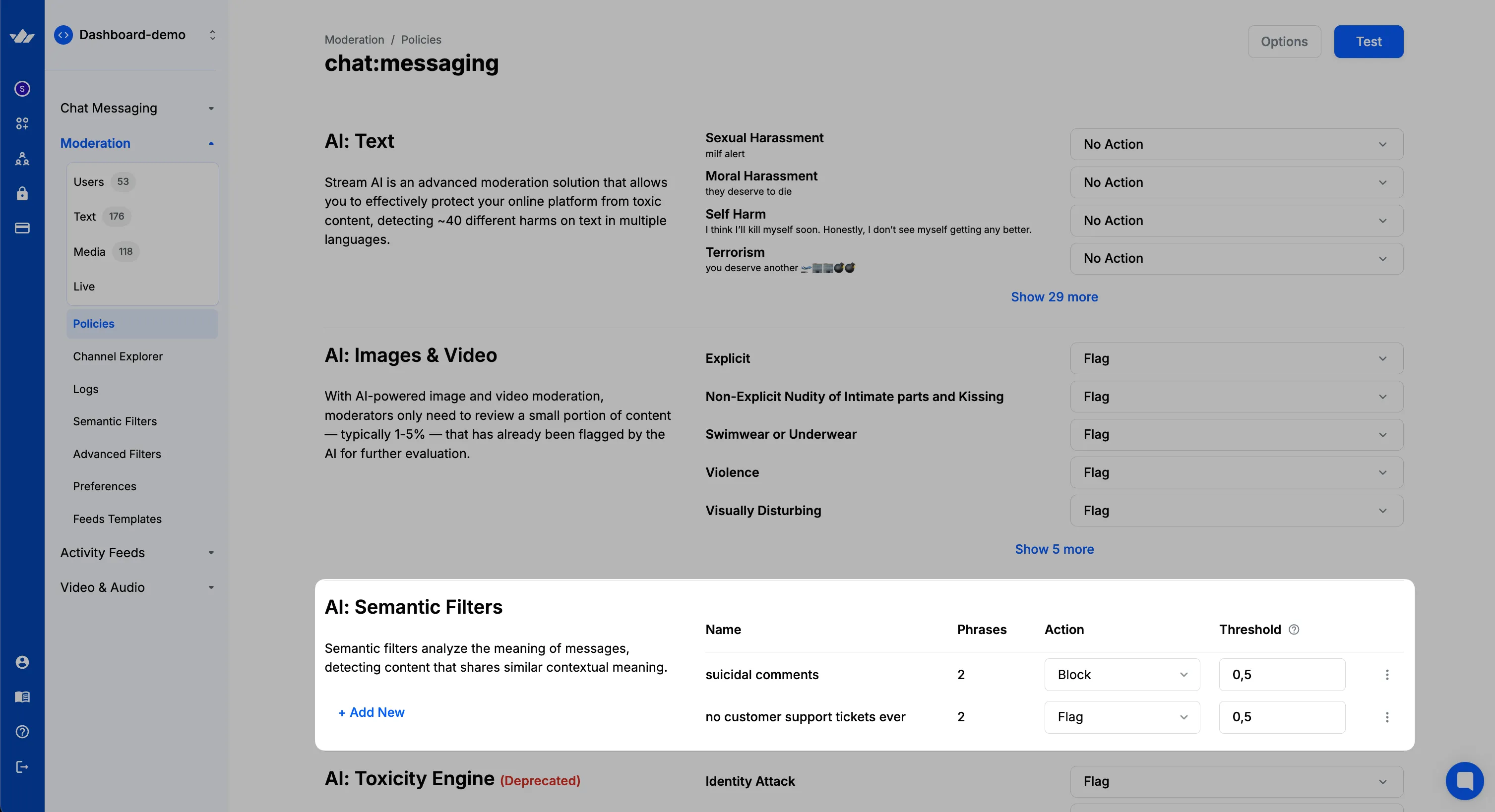 Semantic Filters