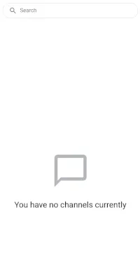 Image of empty channel list