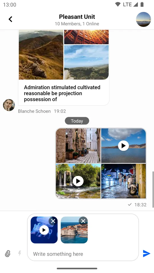 Default Image and Video Attachment Previews Light Mode