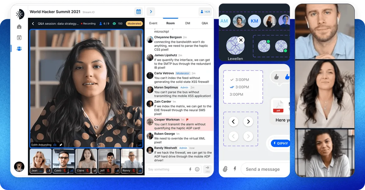 example of virtual chat ui kit