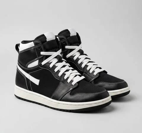 Black high-top sneakers listing photo