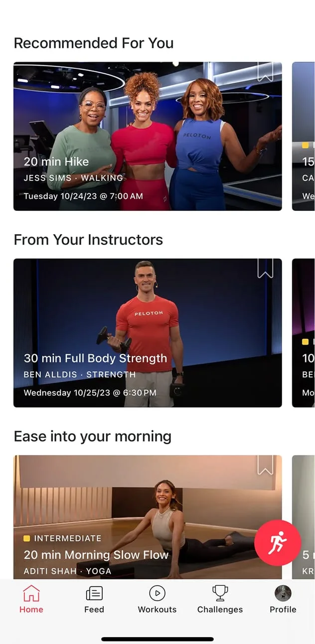 Peloton, built on Stream