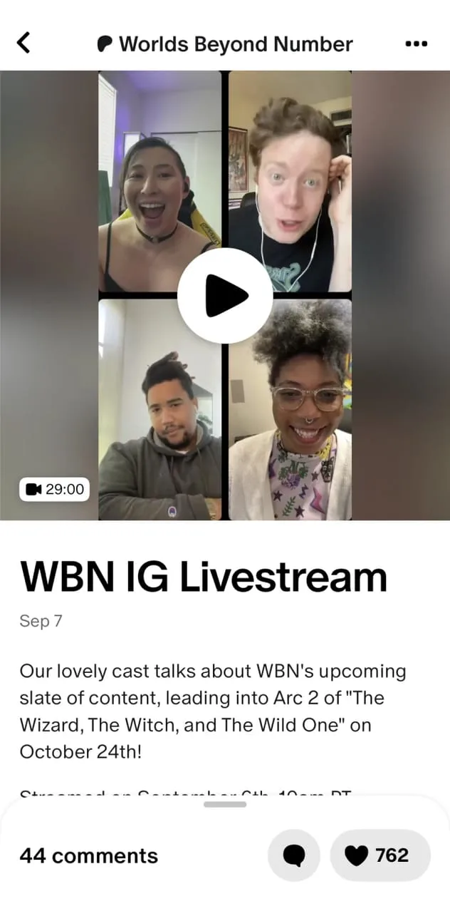 Patreon, built on Stream