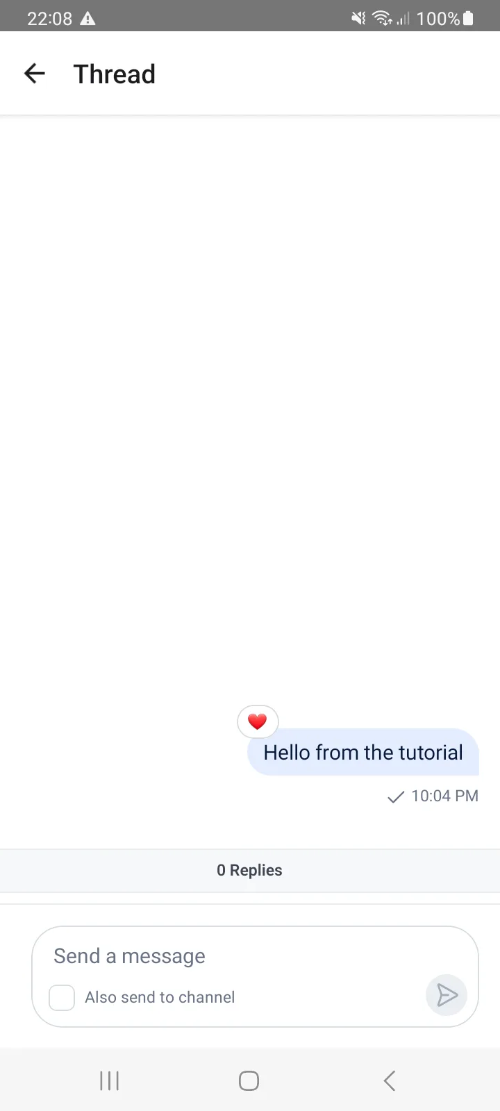 Thread screen on Android
