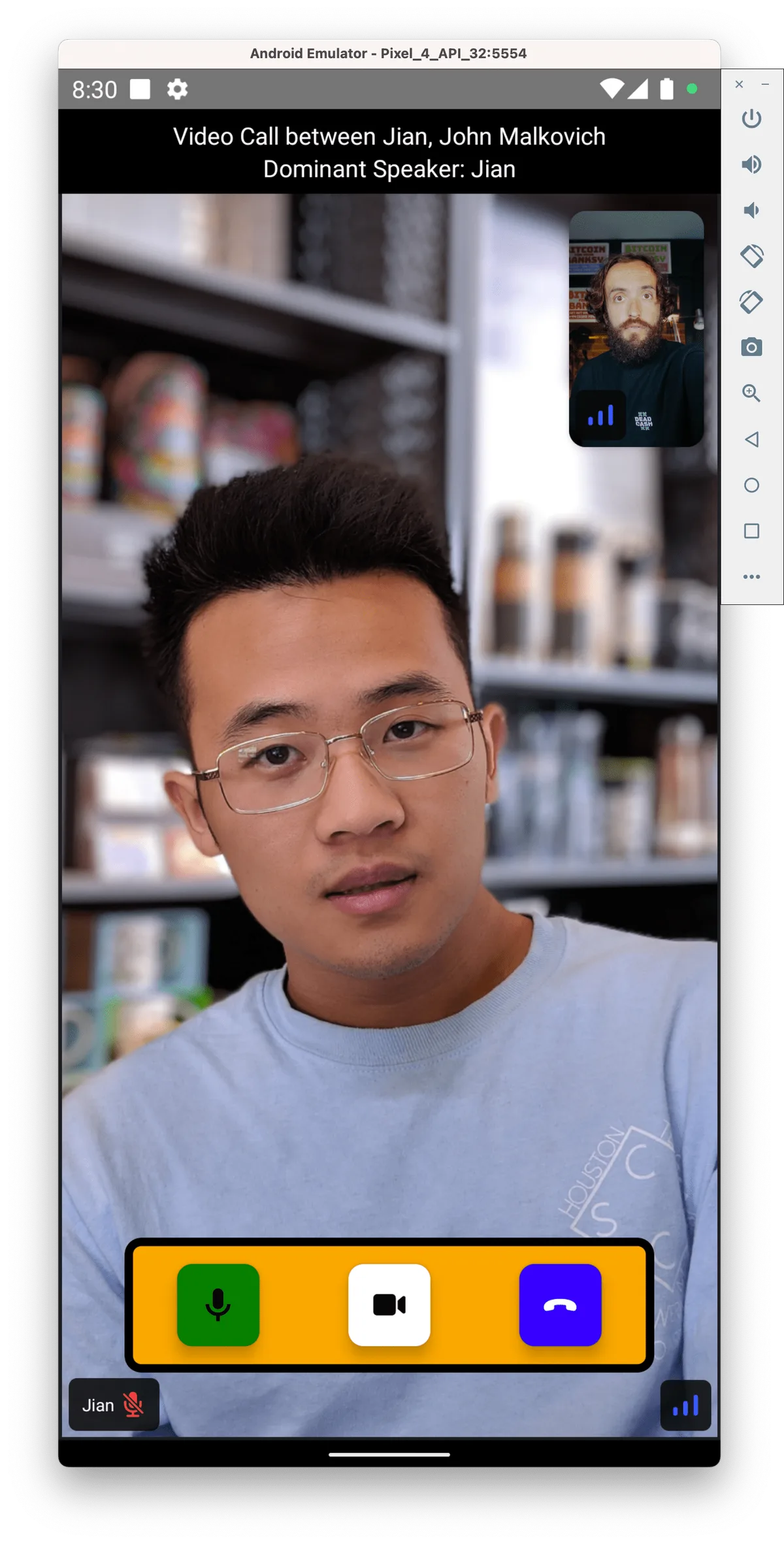 Preview of the video view