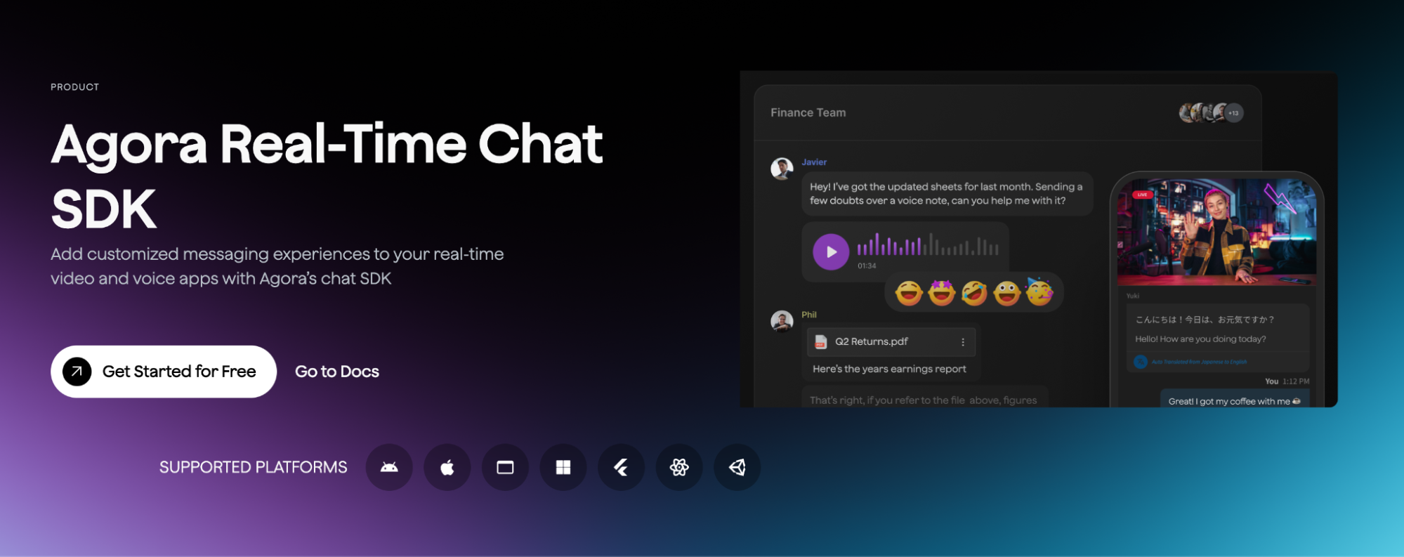 Agora Real-Time Chat SDK