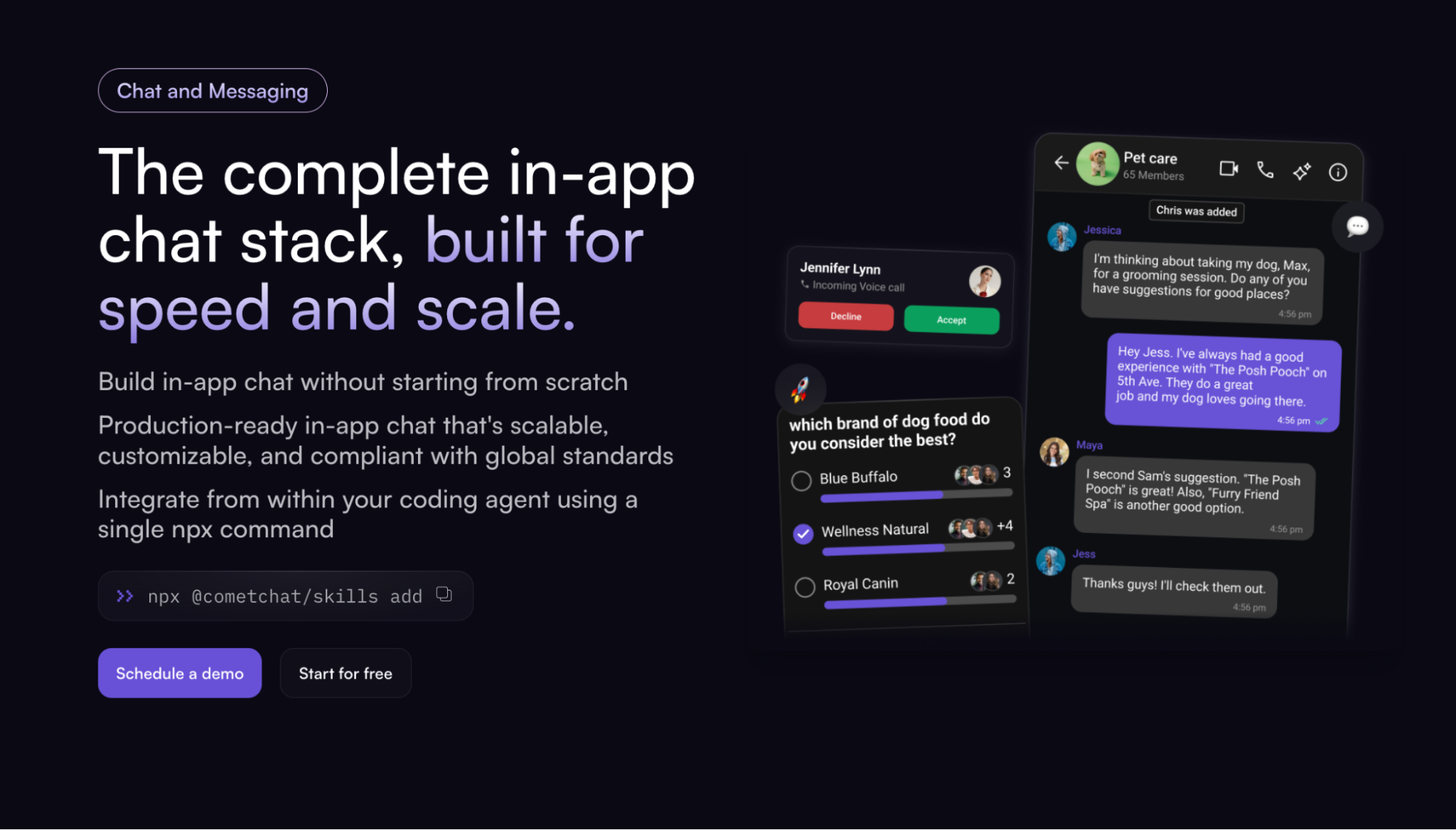 CometChat - The complete in-app chat stack built for speed and scale