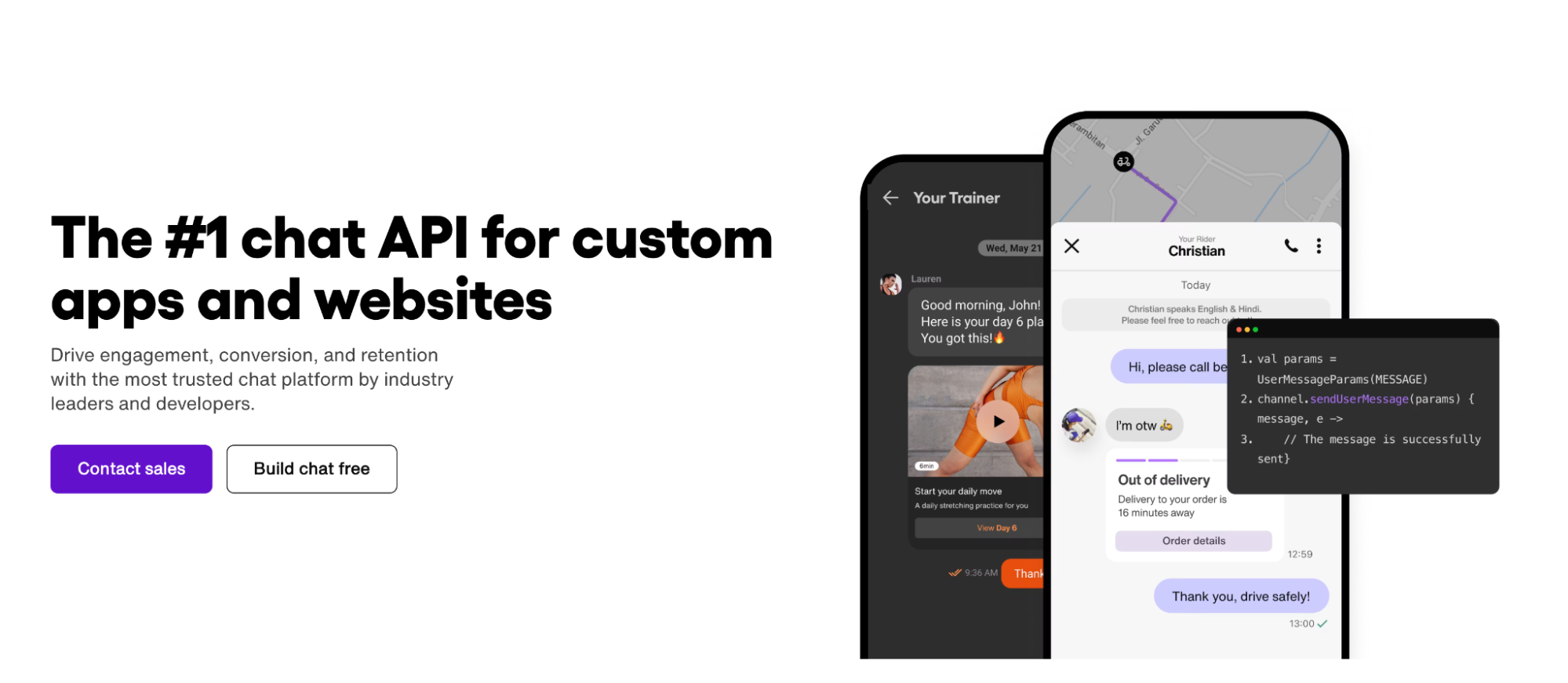 Sendbird - The number one chat API for custom apps and websites