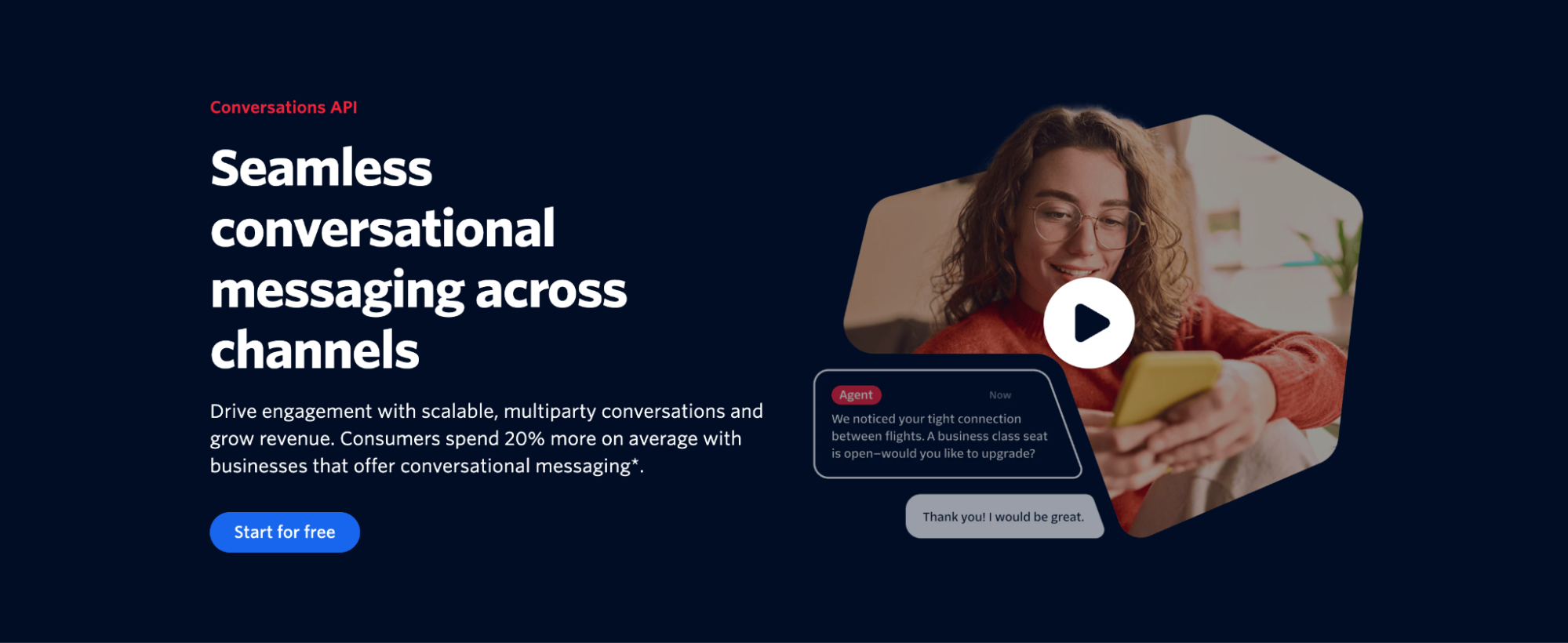Twilio Conversations API - Seamless conversational messaging across channels