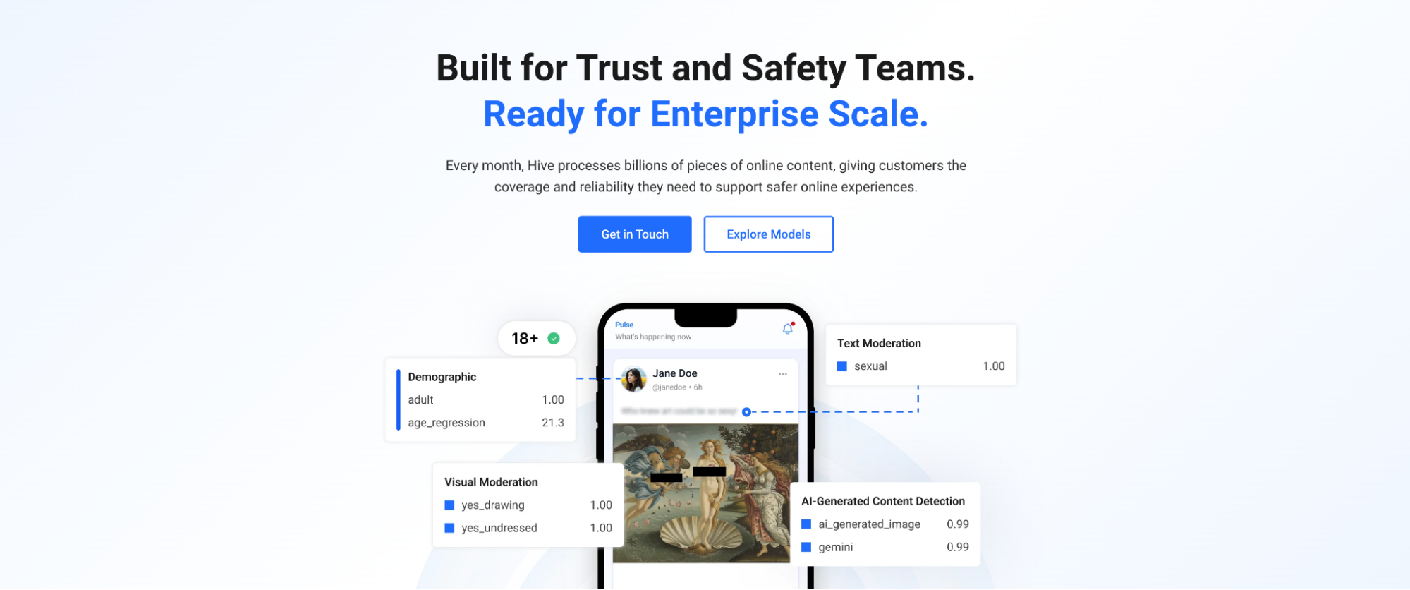 Hive - Built for Trust and Safety Teams, Ready for Enterprise Scale