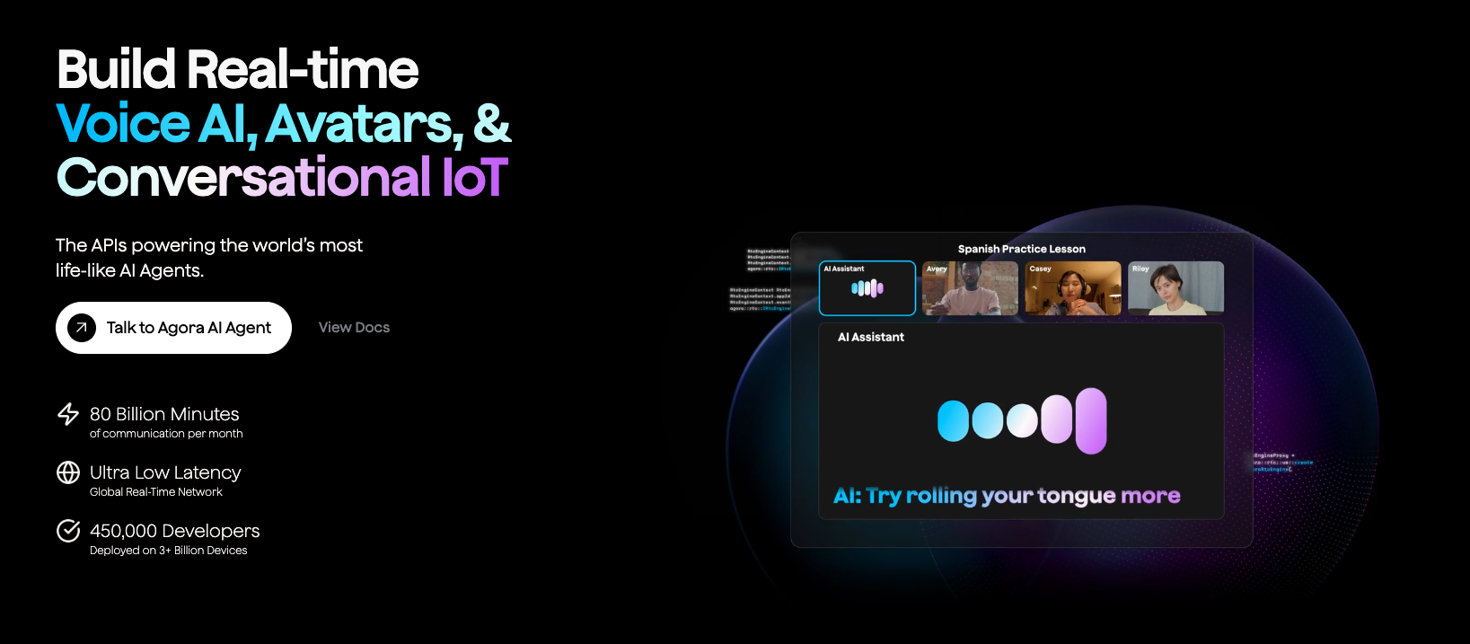 Agora real-time engagement platform