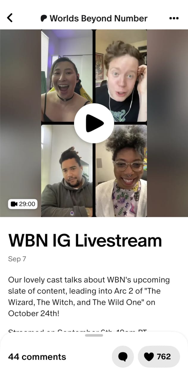 Patreon, built on Stream