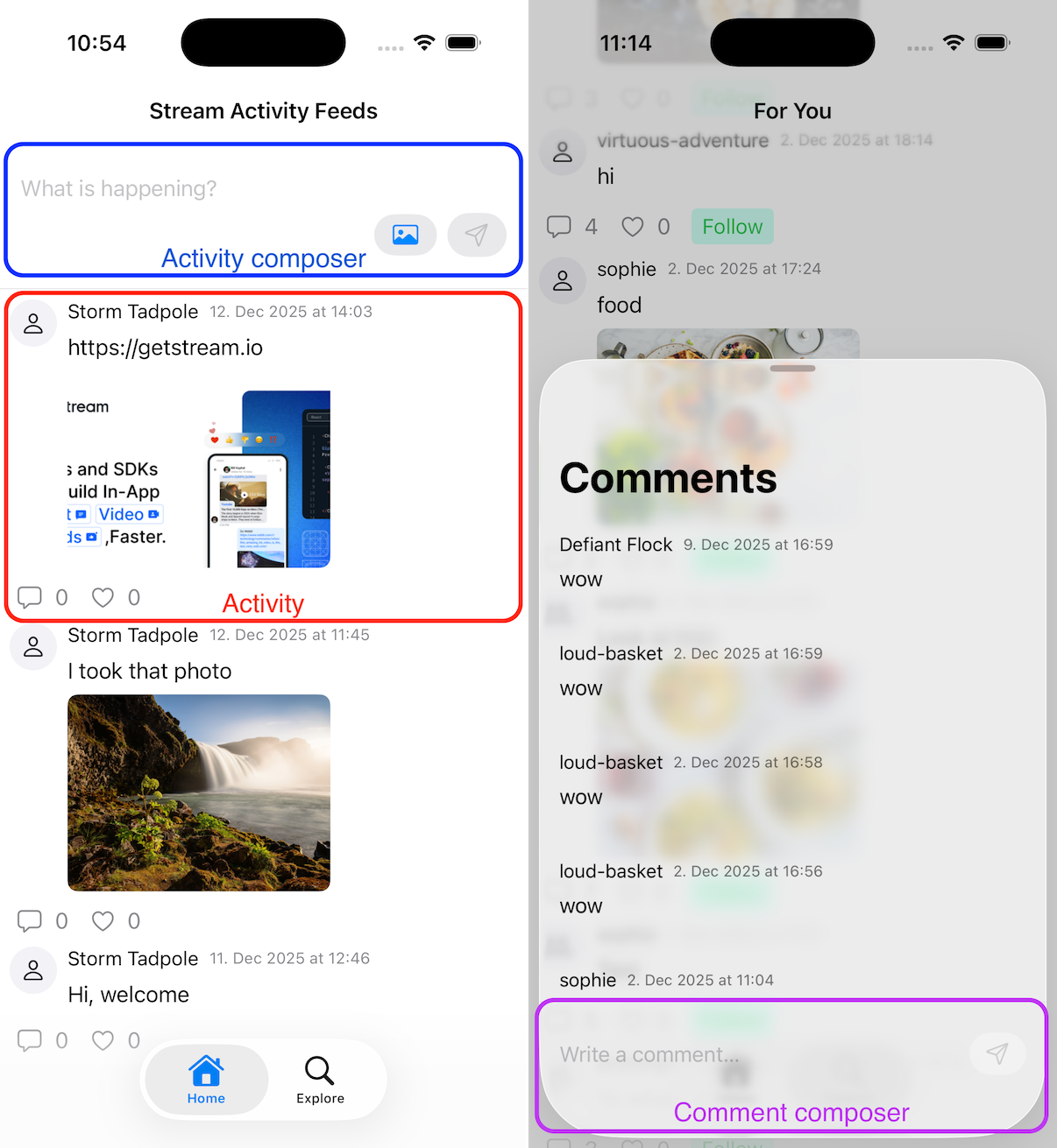 Stream Feeds Tutorial Overview
