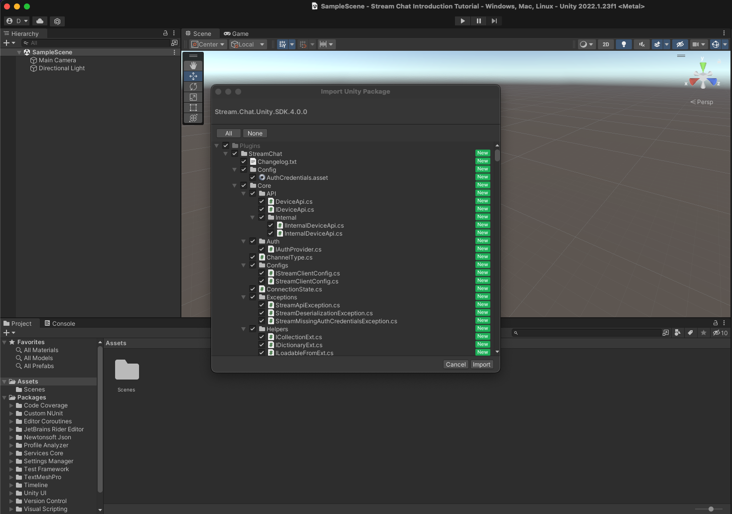 Import Stream SDK preview