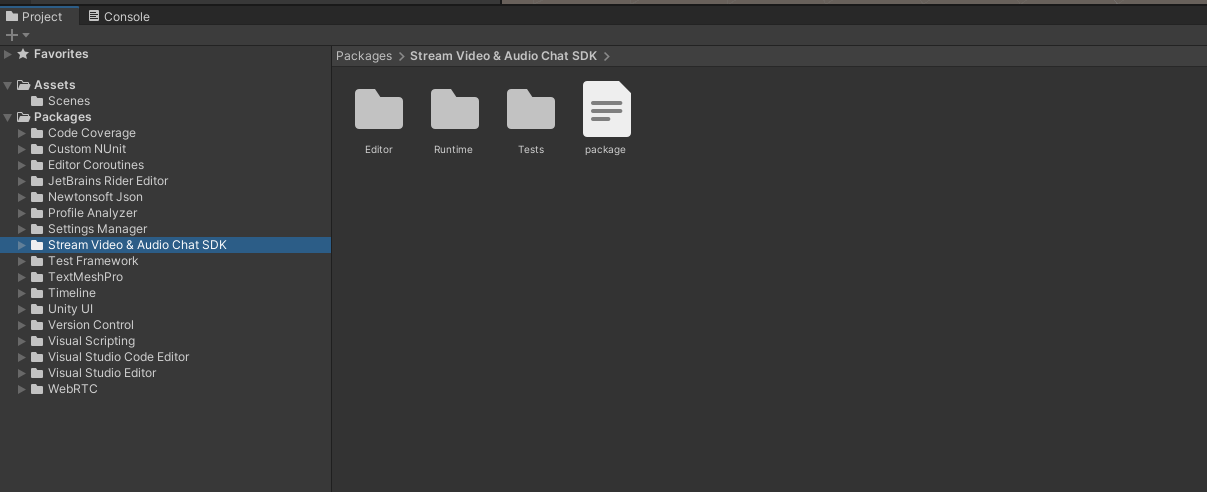 Imported SDK package