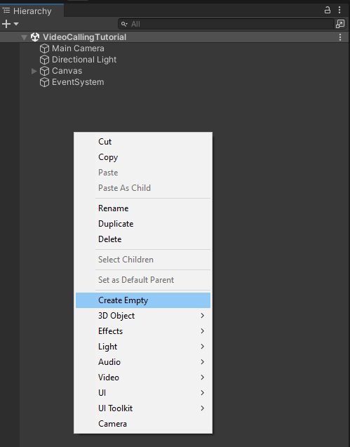 Created AudioRoomsManager empty Game Object