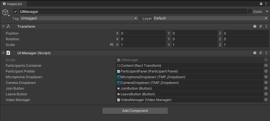 Game Objects from the scene hierarchy
