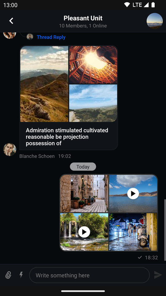 Default Image and Video Attachment Previews Dark Mode