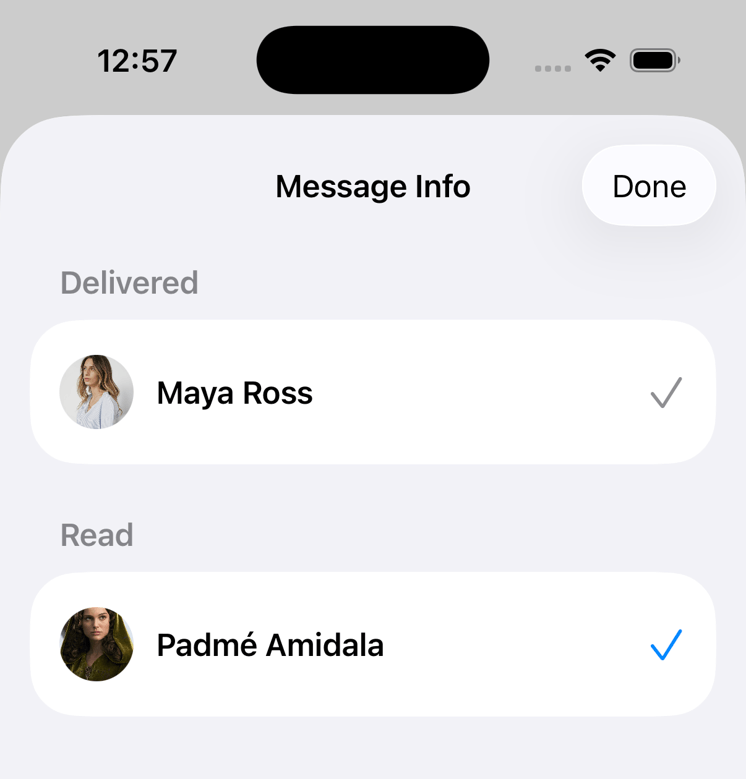 Message Delivery State Read and Delivered