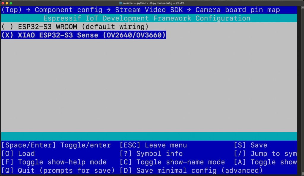 Board pin map selection