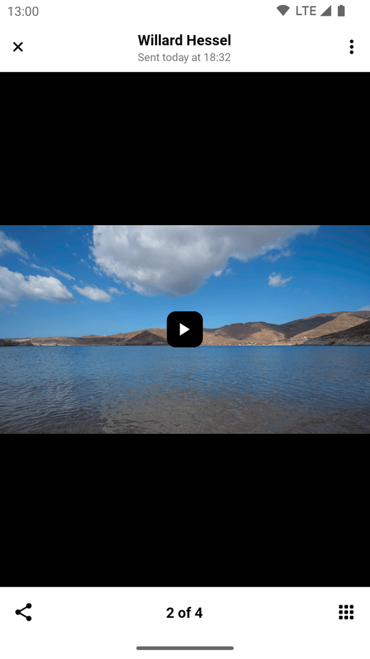 Custom Image and Video Attachment Gallery Light Mode