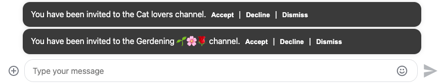 Channel Invites Screenshot