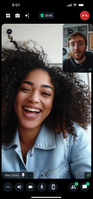 Preview of the Call Duration component