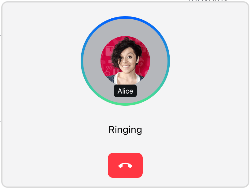 Default outgoing call panel