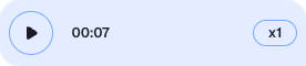 Image of the VoiceRecordingPlayer missing progress bar