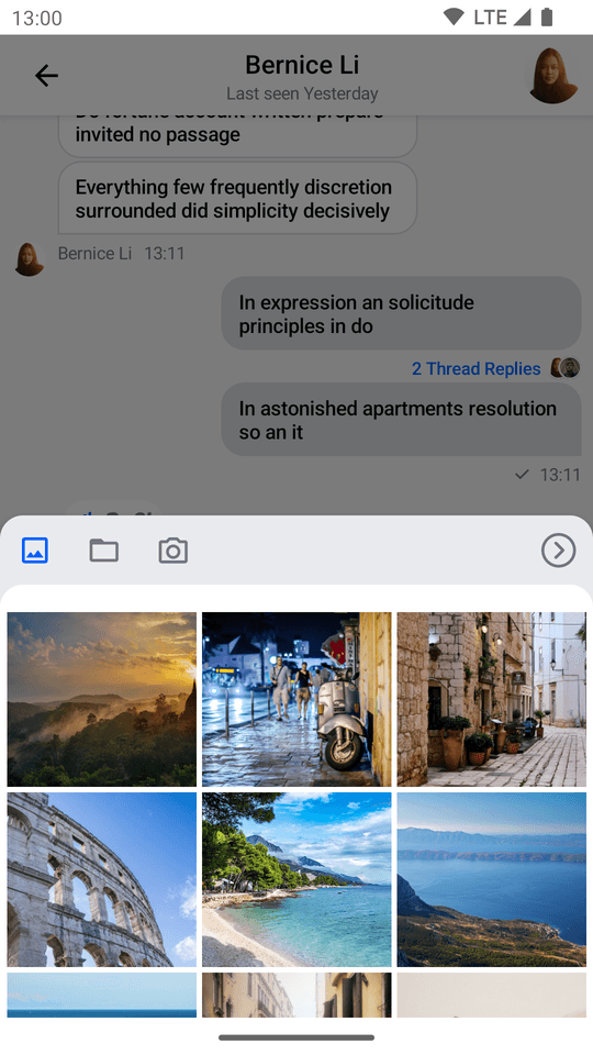 Default AttachmentsPicker component