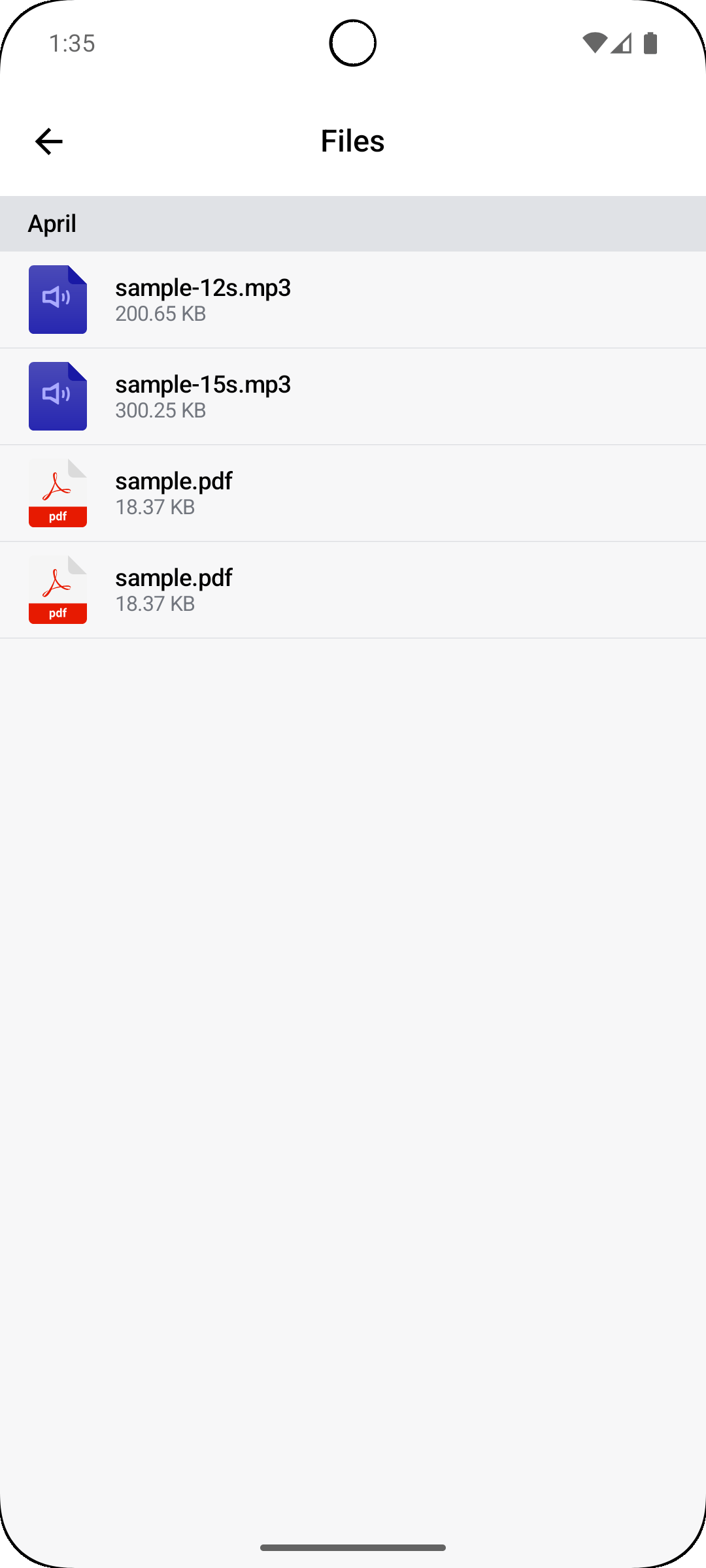 Files Attachments