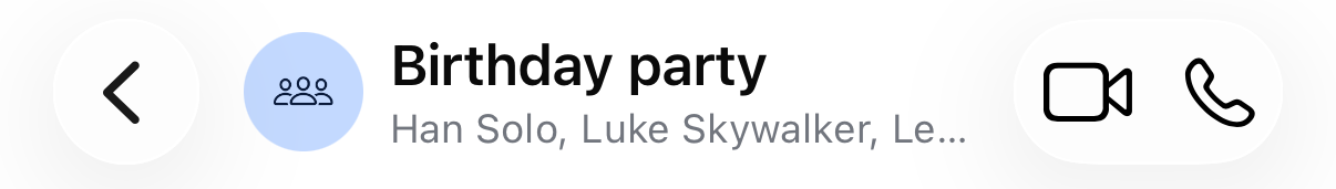 Screenshot of the channel header.