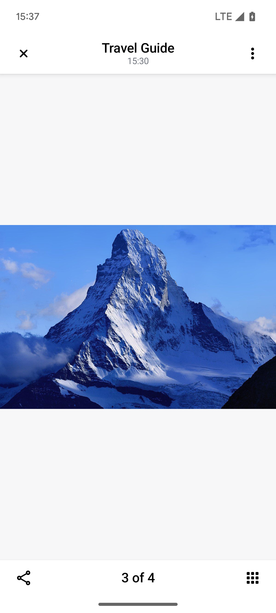 Default Image and Video Attachment Gallery Light Mode