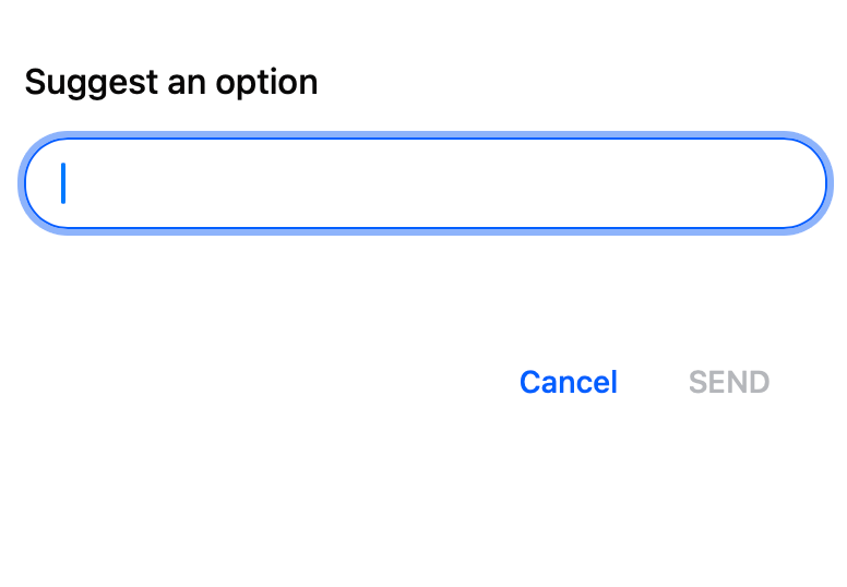 Add poll option Screenshot
